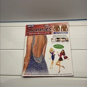 Skinnies clear adhesive strips. NEW